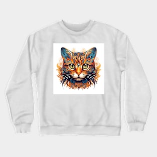 Cat at Peace Crewneck Sweatshirt